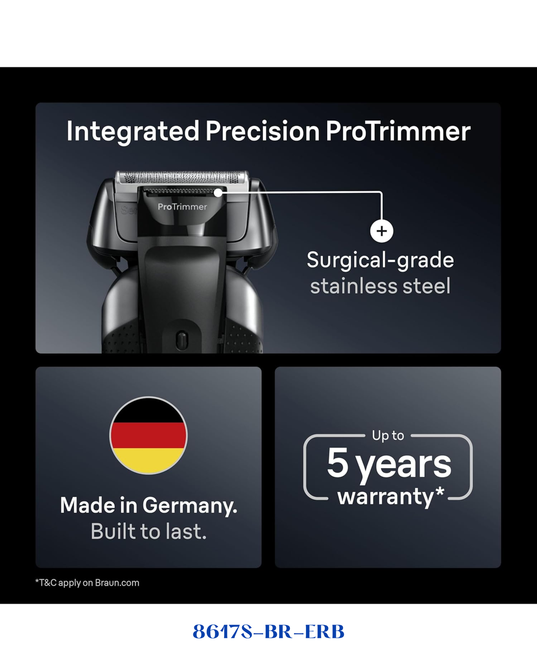 BRAUN ELECTRIC SHAVER SERIES 8