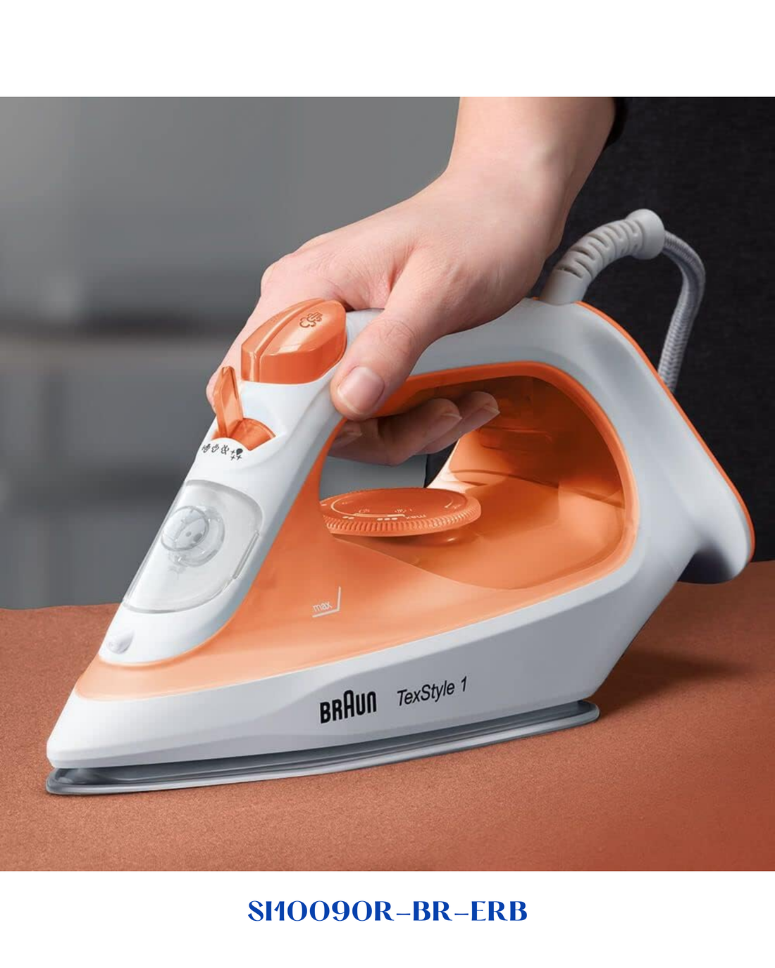 BRAUN TEXSTYLE 1 STEAM IRON NON-STICK SOLEPLATE 1900 W