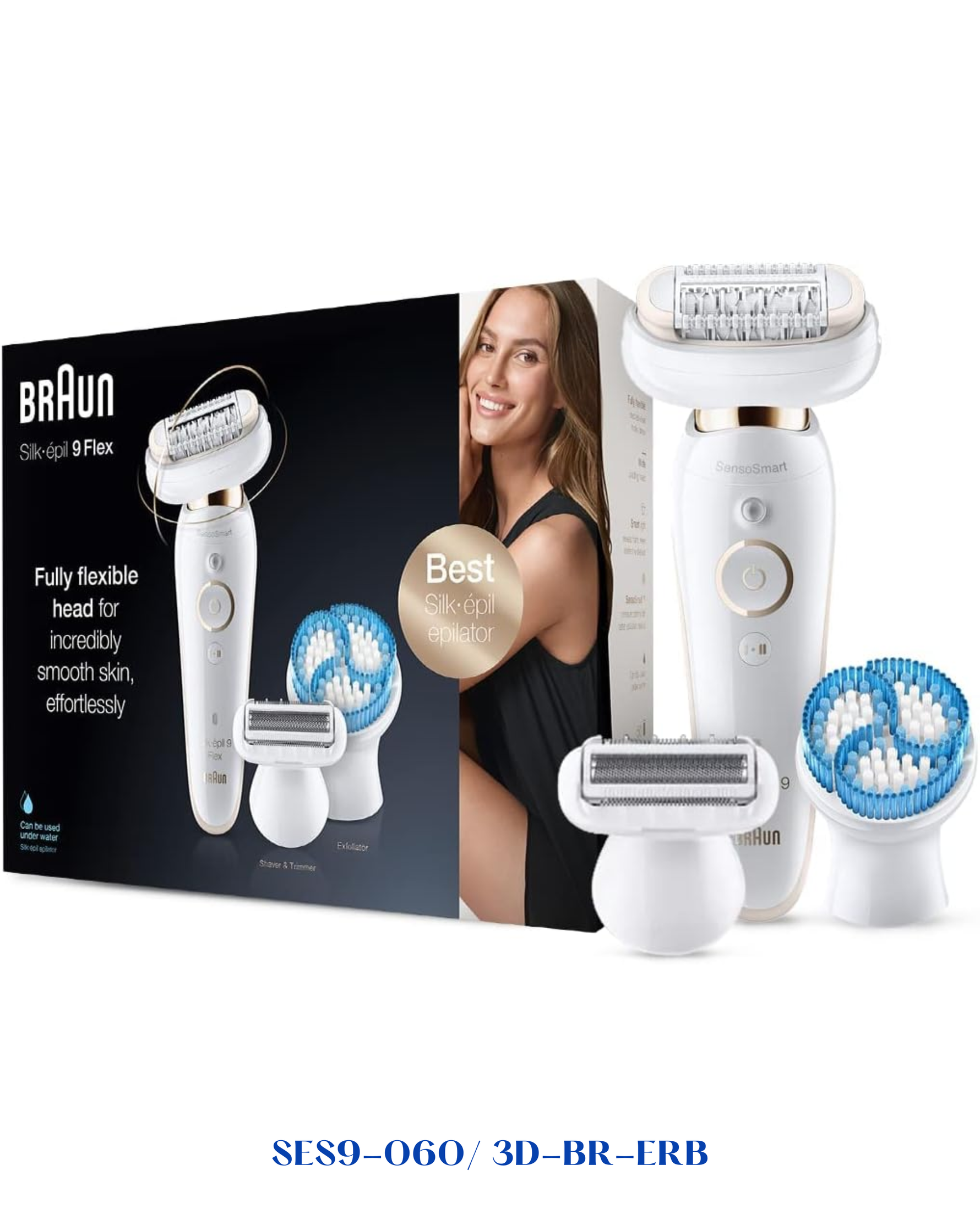 BRAUN SILK·ÉPIL 9 FLEX 3D EPILATOR WET & DRY