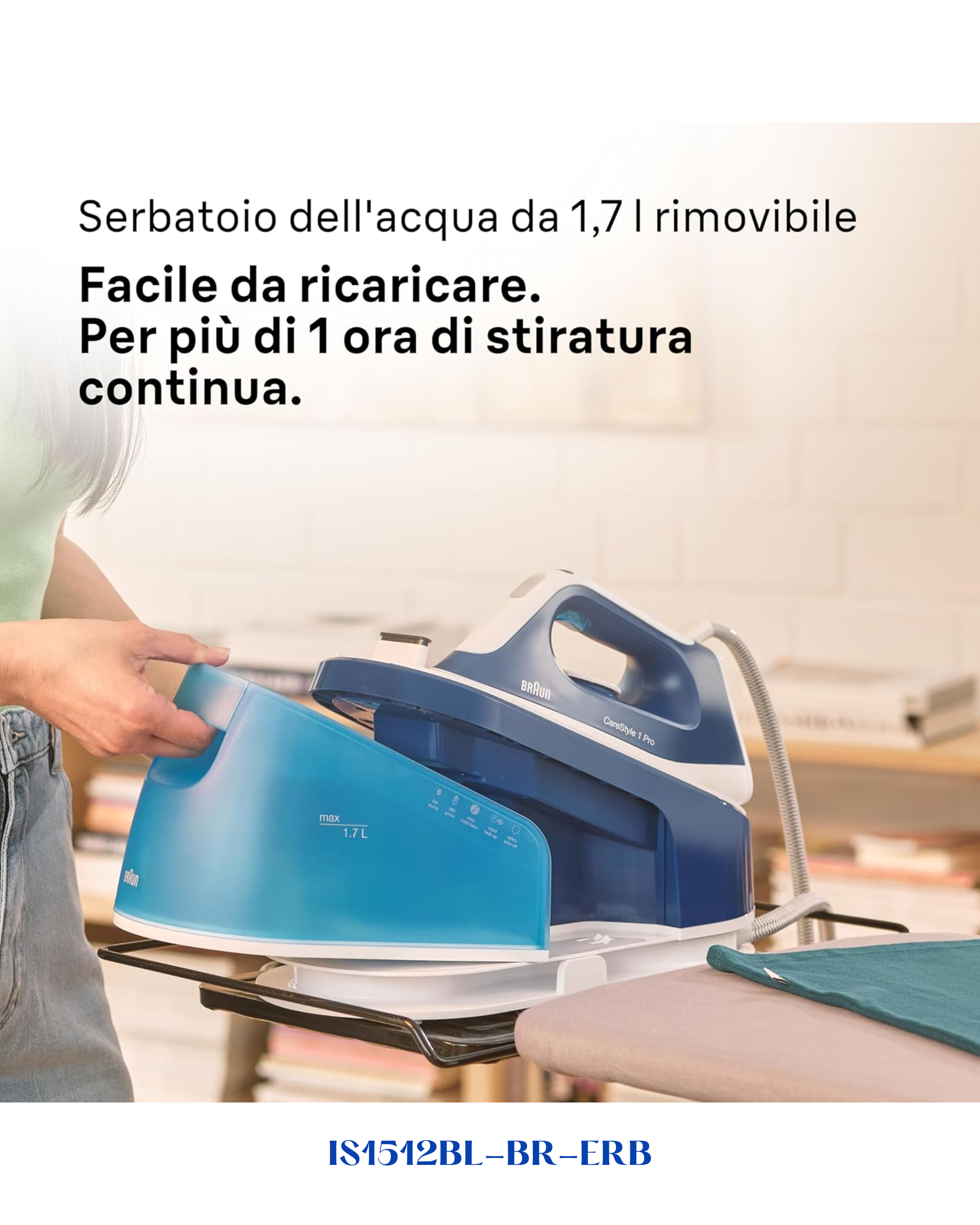 BRAUN CARESTYLE 1 PRO STEAM GENERATOR IRON 2200W 1.7L