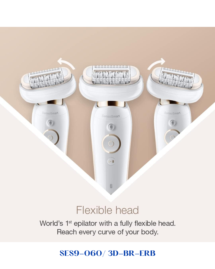 BRAUN SILK·ÉPIL 9 FLEX 3D EPILATOR WET & DRY