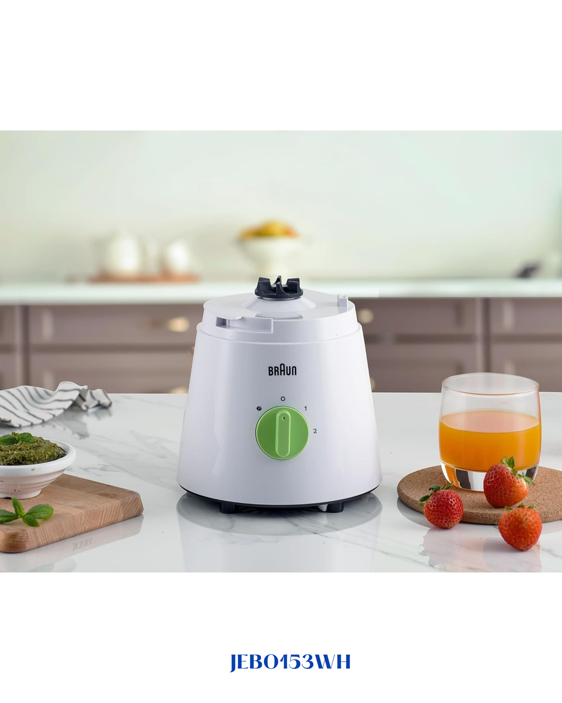 BRAUN 3-IN-1 GLASS BLENDER WITH 4 BLADE SYSTEM 500W 1.75L