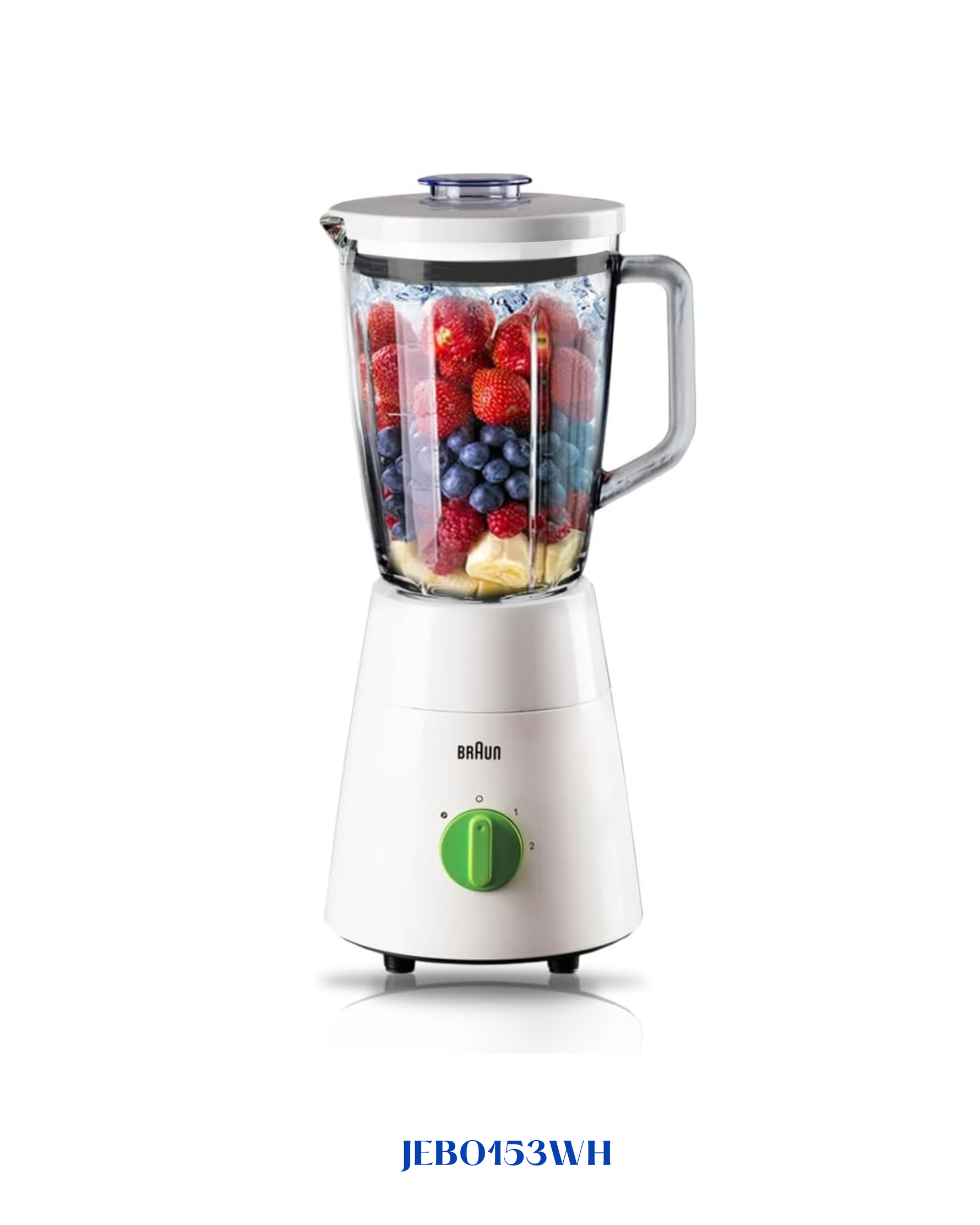 BRAUN 3-IN-1 GLASS BLENDER WITH 4 BLADE SYSTEM 500W 1.75L
