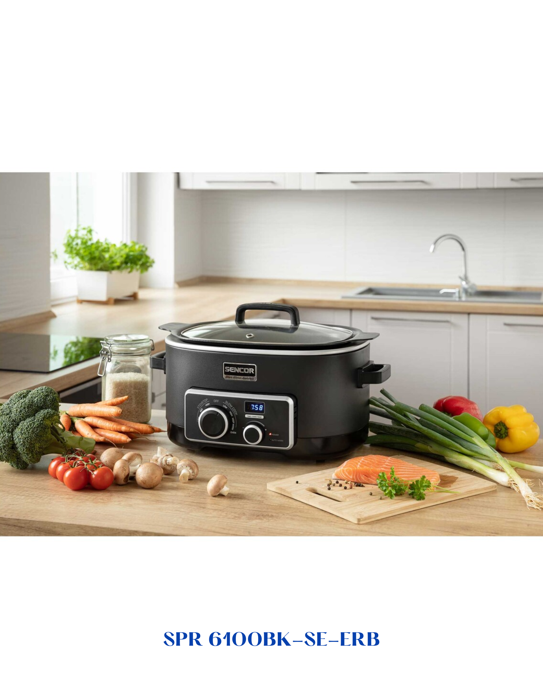 SENCOR MULTI & SLOW COOKER 1200W 5.5L