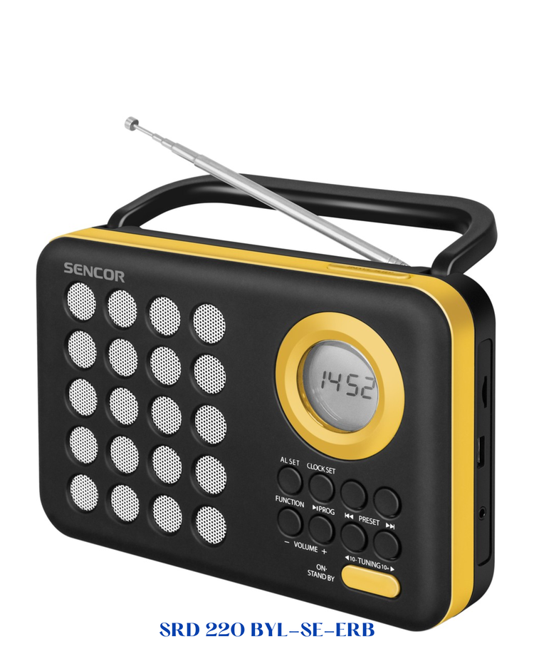 SENCOR PORTABLE PLL FM RADIO WITH USB/MICROSD PLAYER