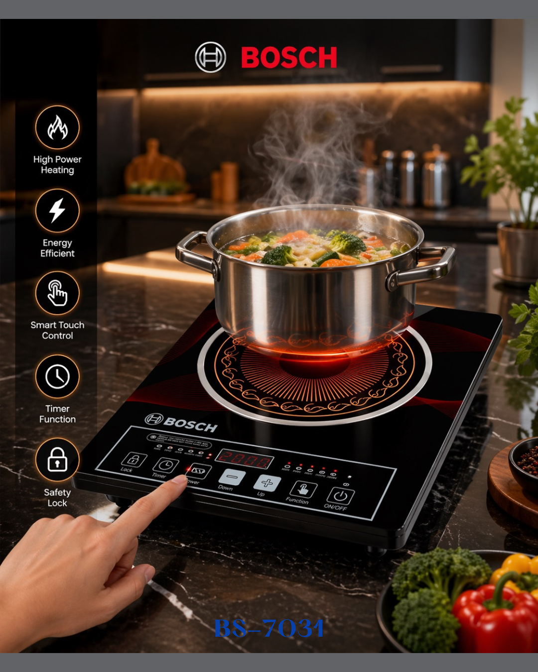BOSCH  HALOGEN INFRARED ELECTRIC COOKER 3500W