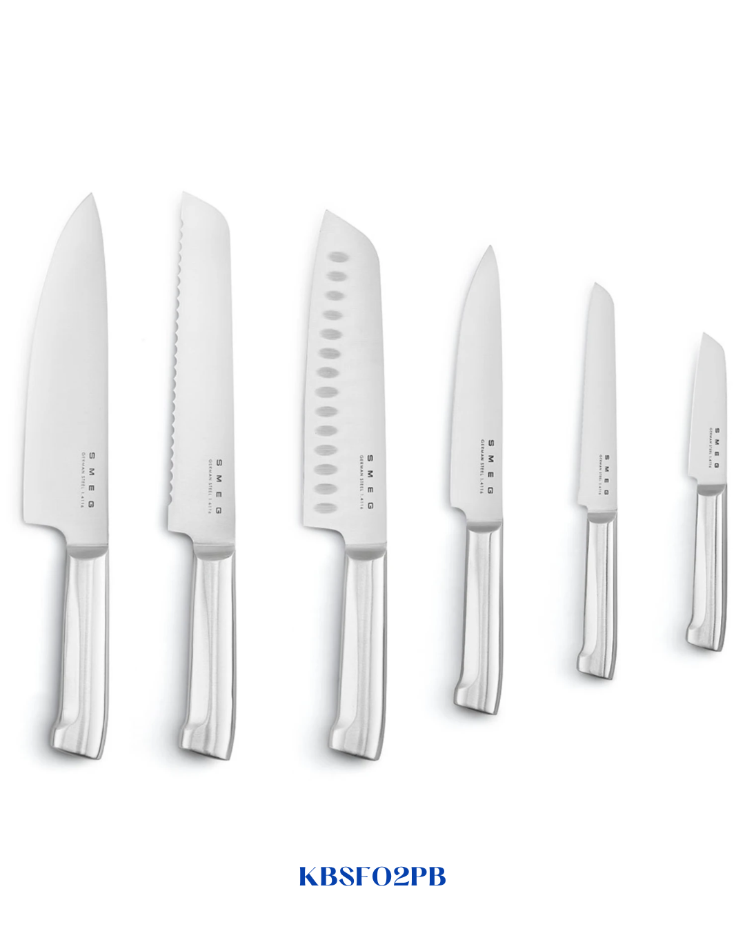SMEG KNIFE SET 6-PIECE STAINLESS STEEL