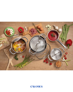 GORENJE COOKWARE SET CW09ES 5-PIECE STAINLESS STEEL