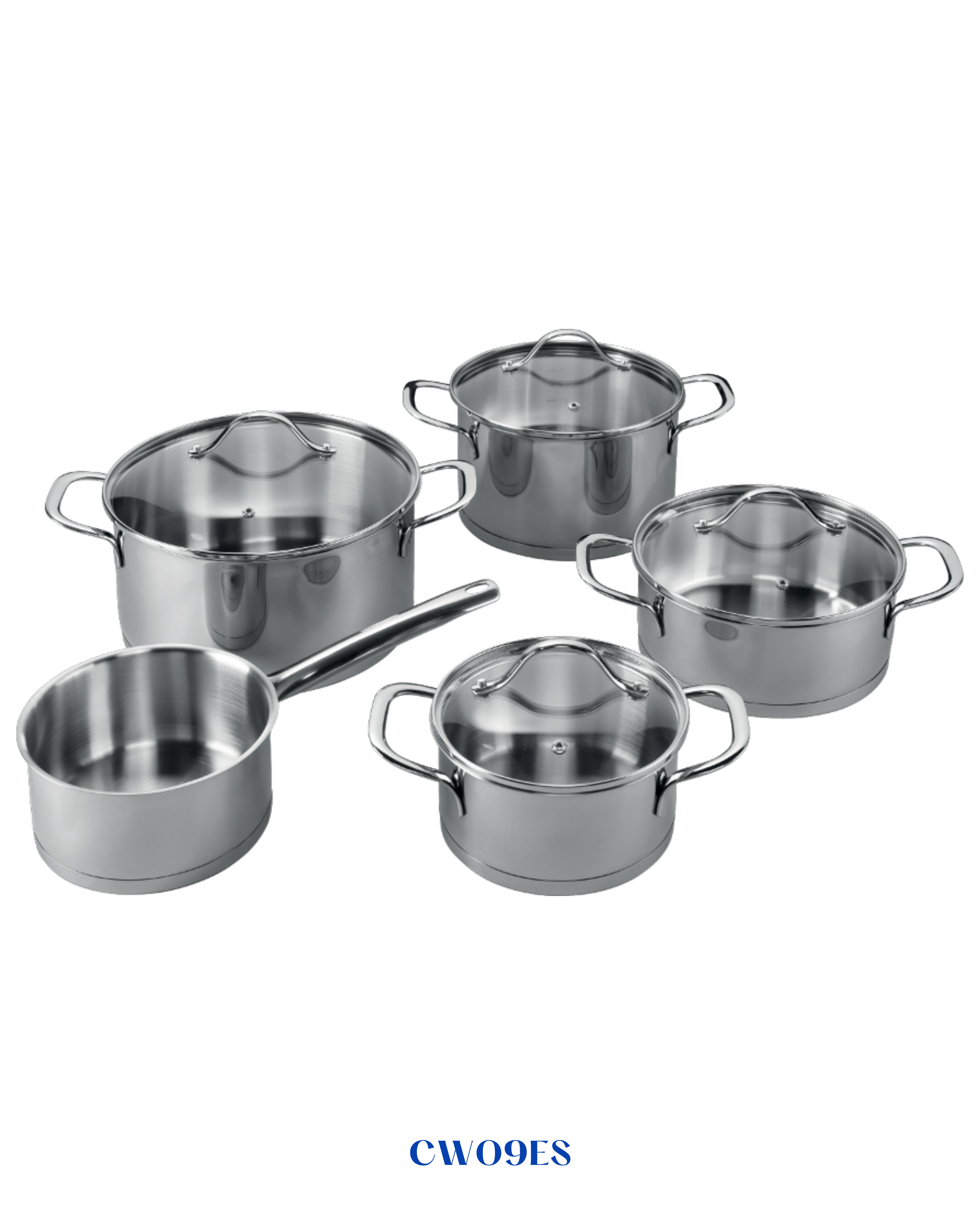 GORENJE COOKWARE SET CW09ES 5-PIECE STAINLESS STEEL