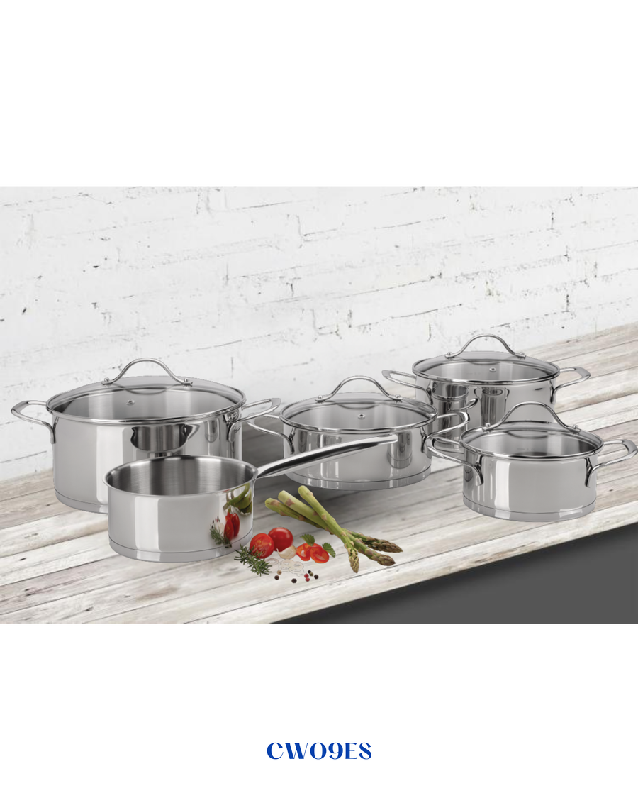 GORENJE COOKWARE SET CW09ES 5-PIECE STAINLESS STEEL