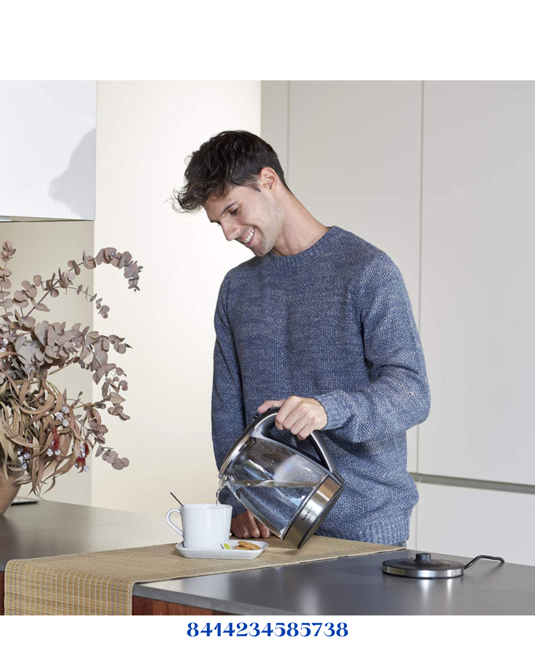 TAURUS AROA GLASS ELECTRIC KETTLE 2200W 1.7L
