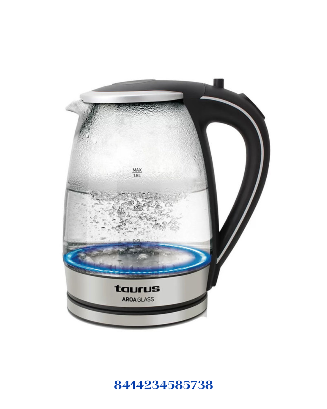 TAURUS AROA GLASS ELECTRIC KETTLE 2200W 1.7L