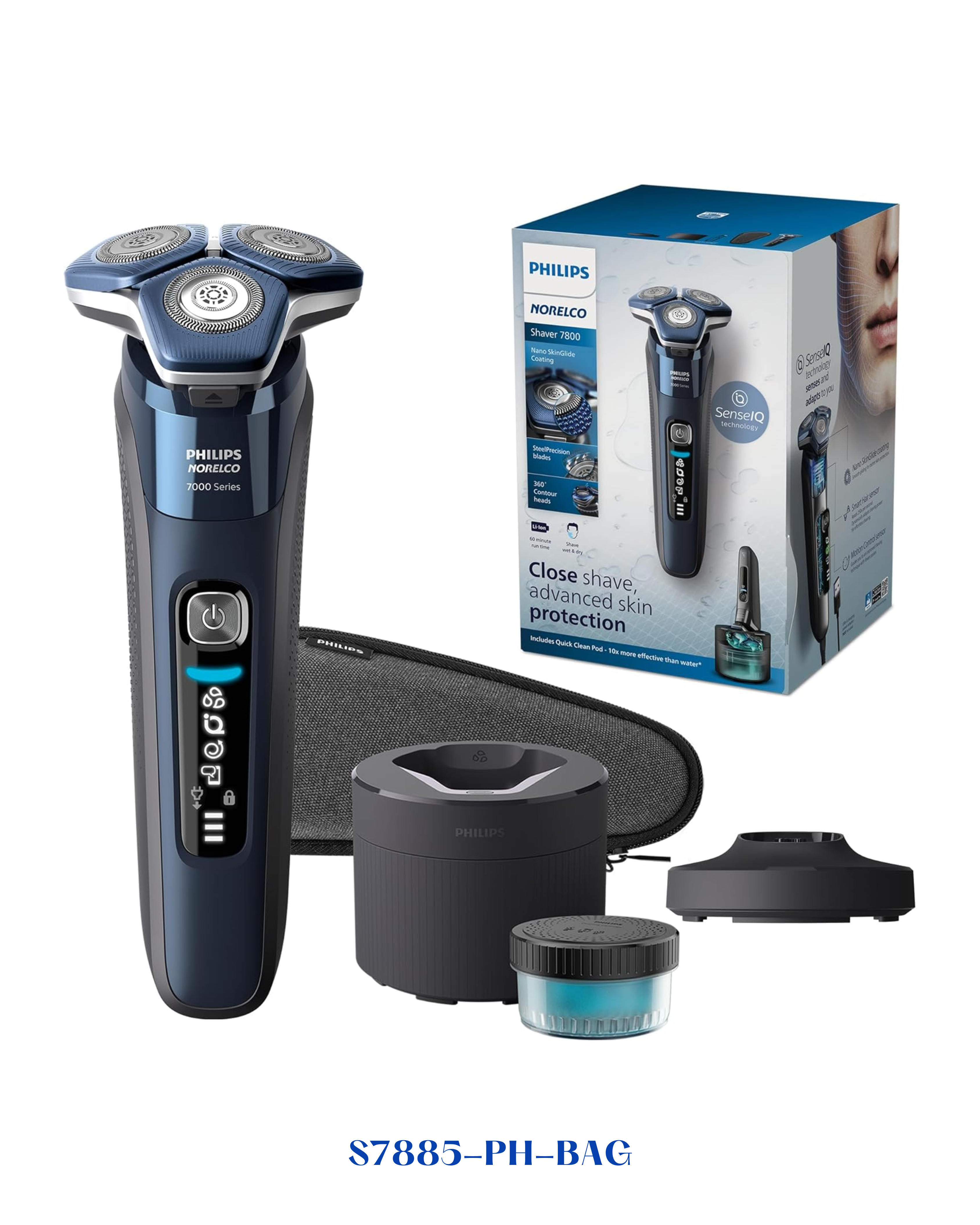 PHILIPS NORELCO SHAVER SERIES 7000 WET & DRY