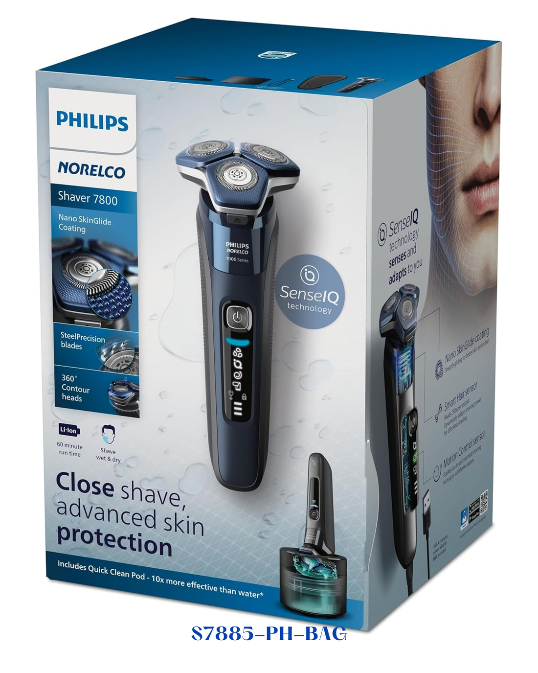 PHILIPS NORELCO SHAVER SERIES 7000 WET & DRY