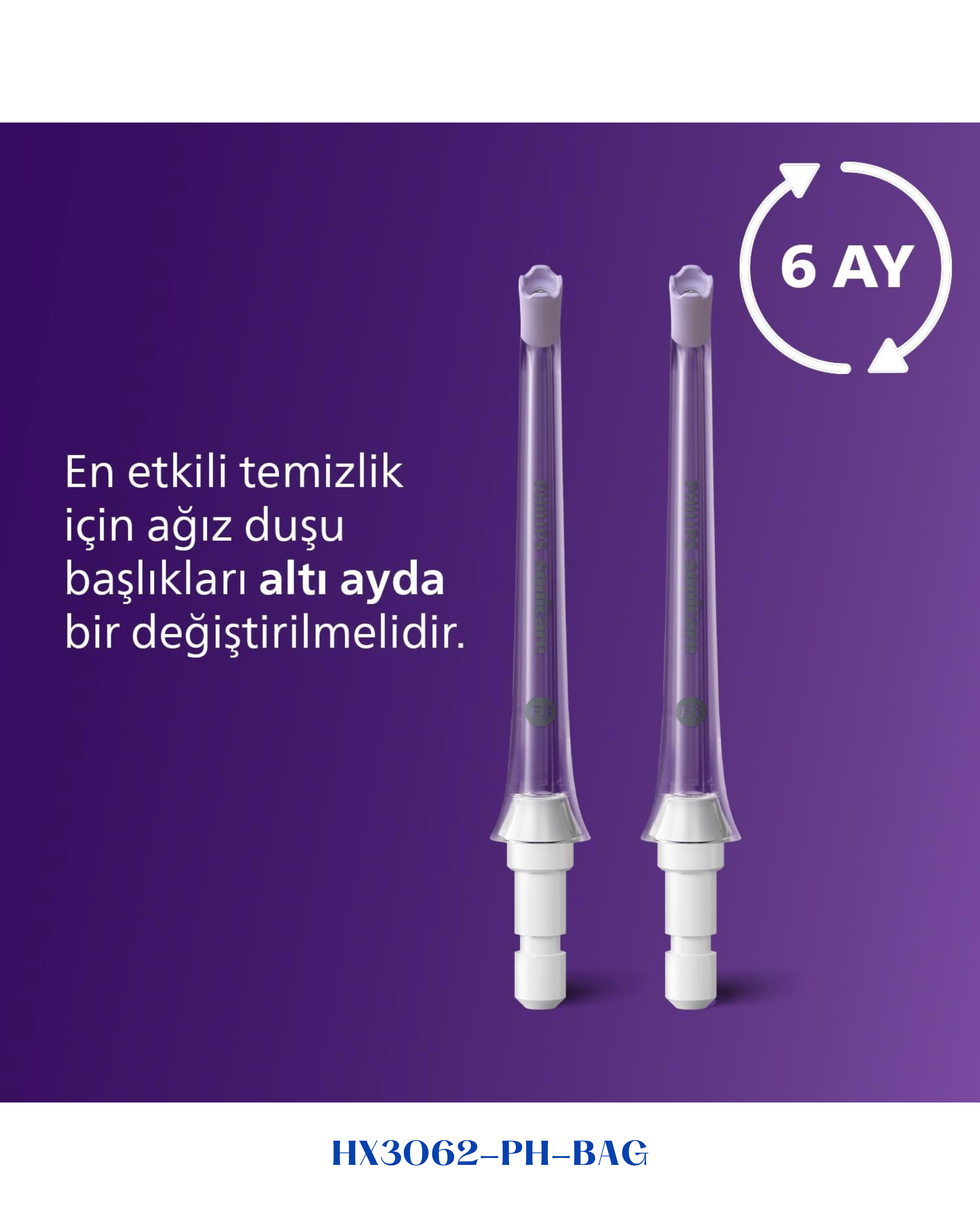 PHILIPS SONICARE F3 QUAD STREAM NOZZLE ORAL IRRIGATOR NOZZLE