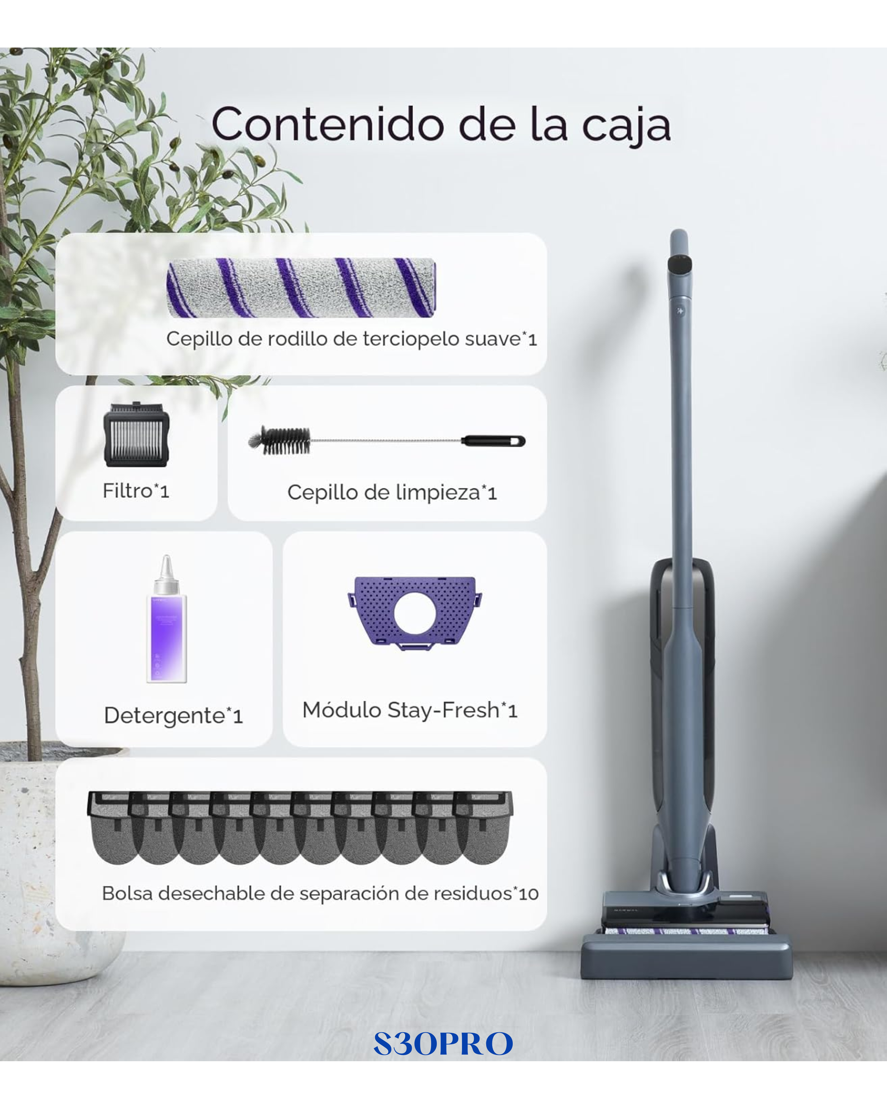 NARWAL S30 PRO WET DRY VACUUM (20,000PA, 790ML)