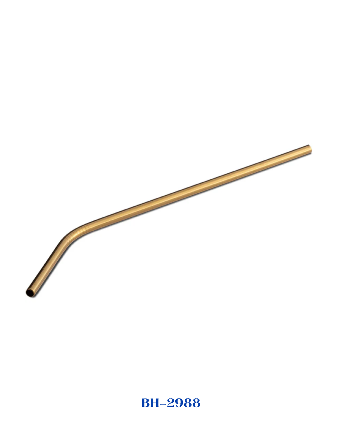 BERLINGER HAUS 6 PCS STAINLESS STEEL BENT STRAW SET GOLD 24 CM