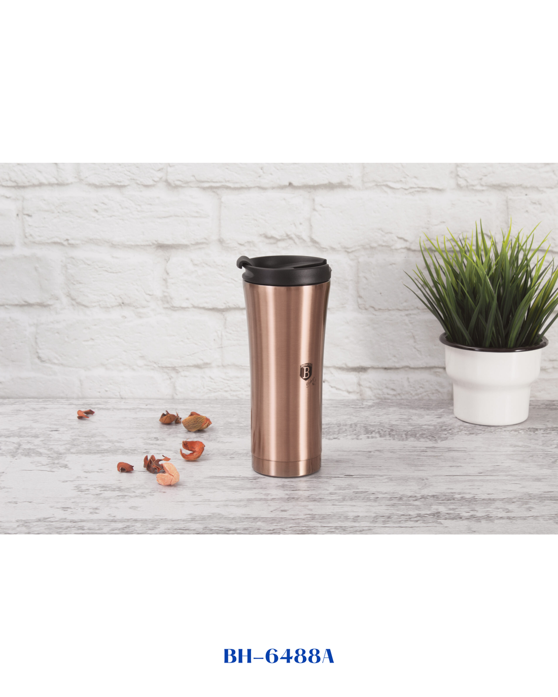 BERLINGER HAUS METALLIC LINE ROSE GOLD THERMAL MUG 500ML