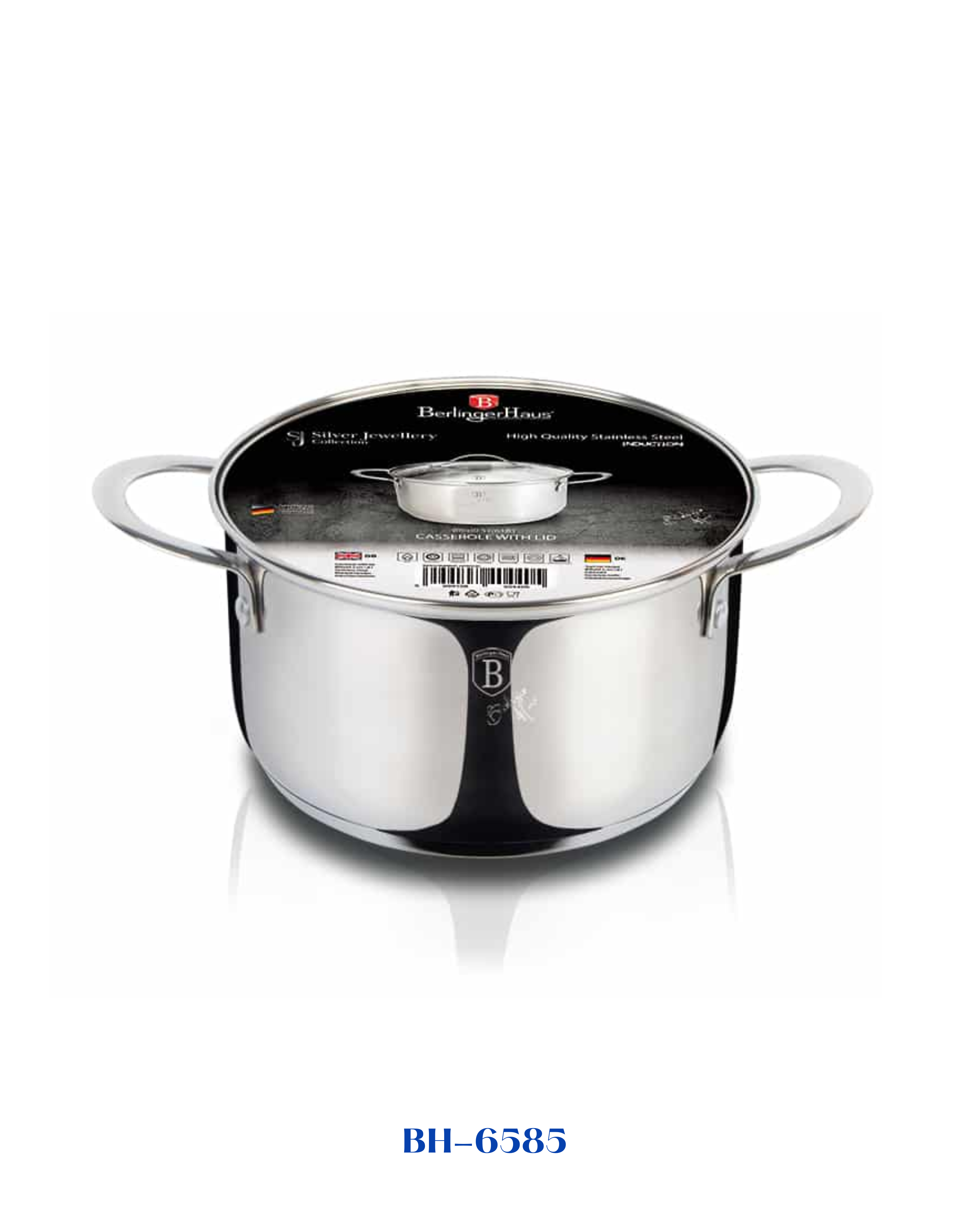 BERLINGER HAUS STAINLESS STEEL CASSEROLE WITH LID 16 CM 1.8L