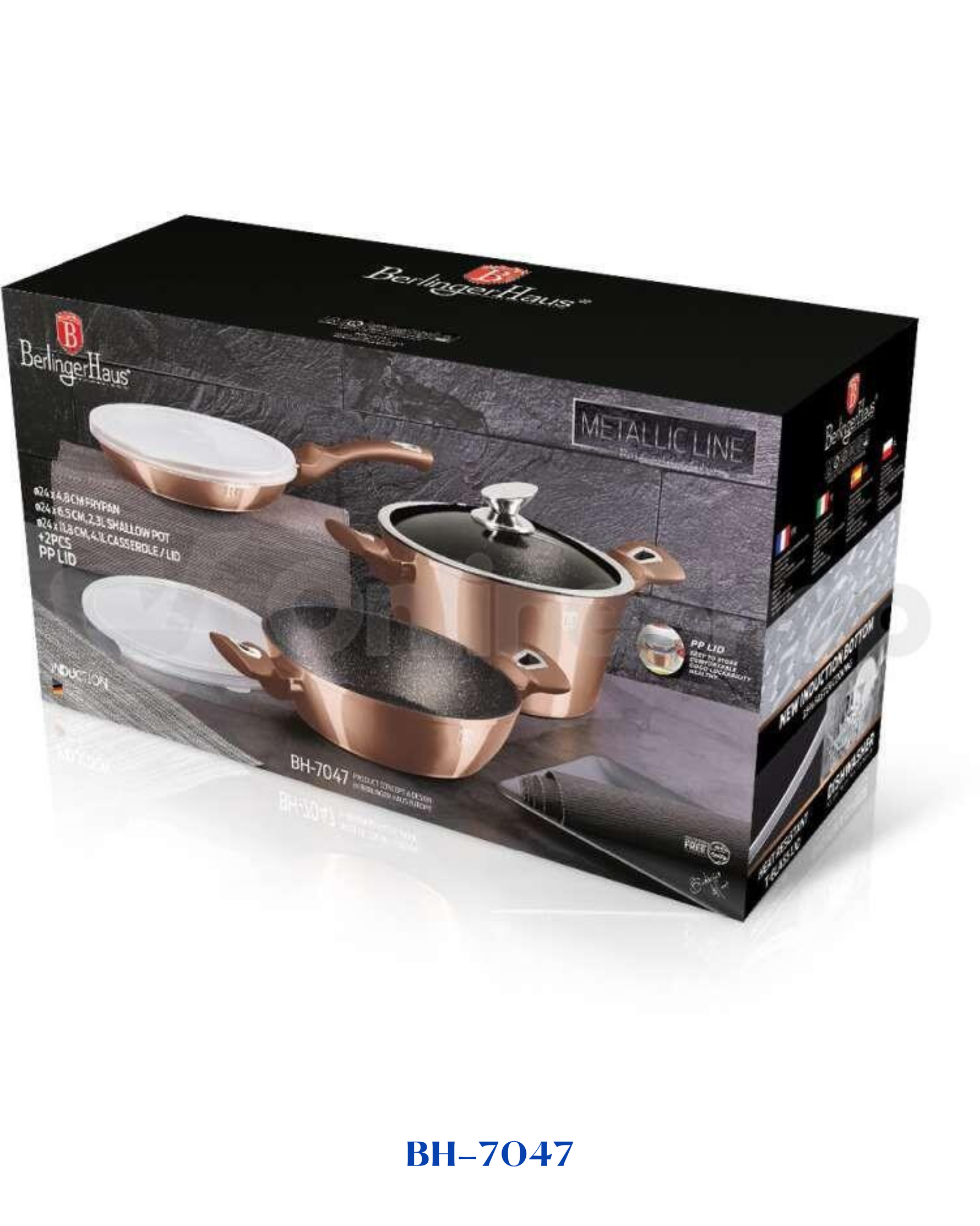 BERLINGER HAUS METALLIC LINE ROSE GOLD EDITION 6 PCS