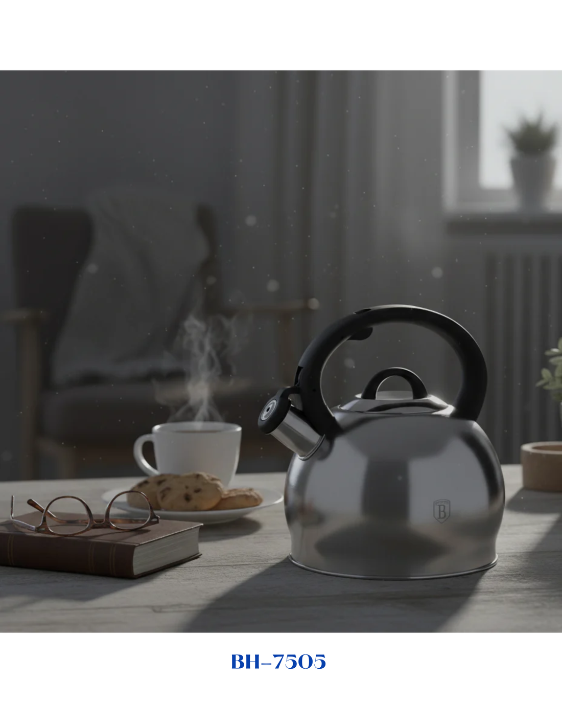 BERLINGER HAUS STAINLESS STEEL WHISTLING KETTLE 3L