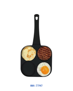 BERLINGER HAUS 4-HOLE HAMBURGER PAN 20 CM MATT BLACK