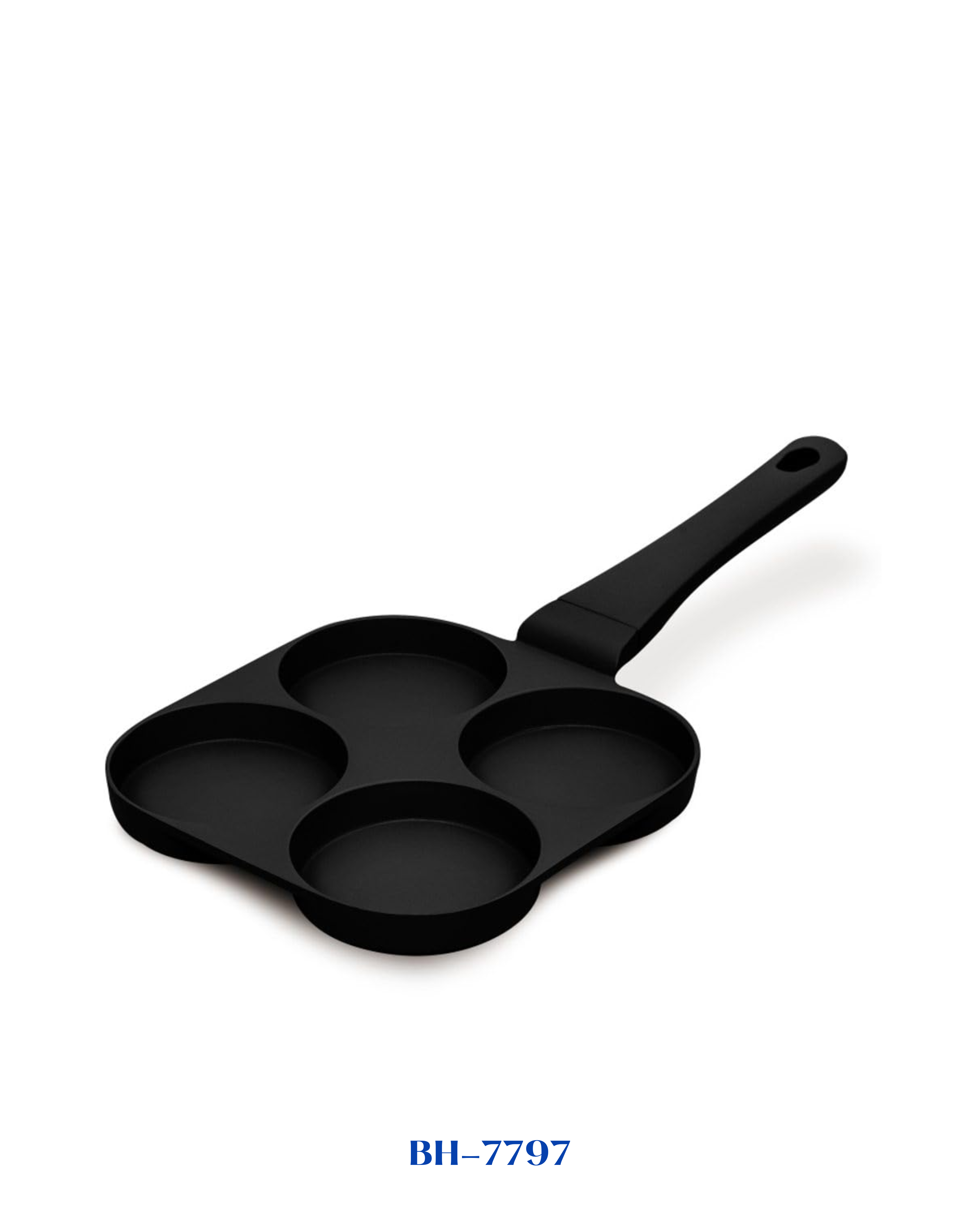 BERLINGER HAUS 4-HOLE HAMBURGER PAN 20 CM MATT BLACK