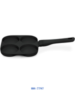 BERLINGER HAUS 4-HOLE HAMBURGER PAN 20 CM MATT BLACK