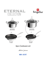 BERLINGER HAUS ETERNAL 6 PCS COOKWARE SET