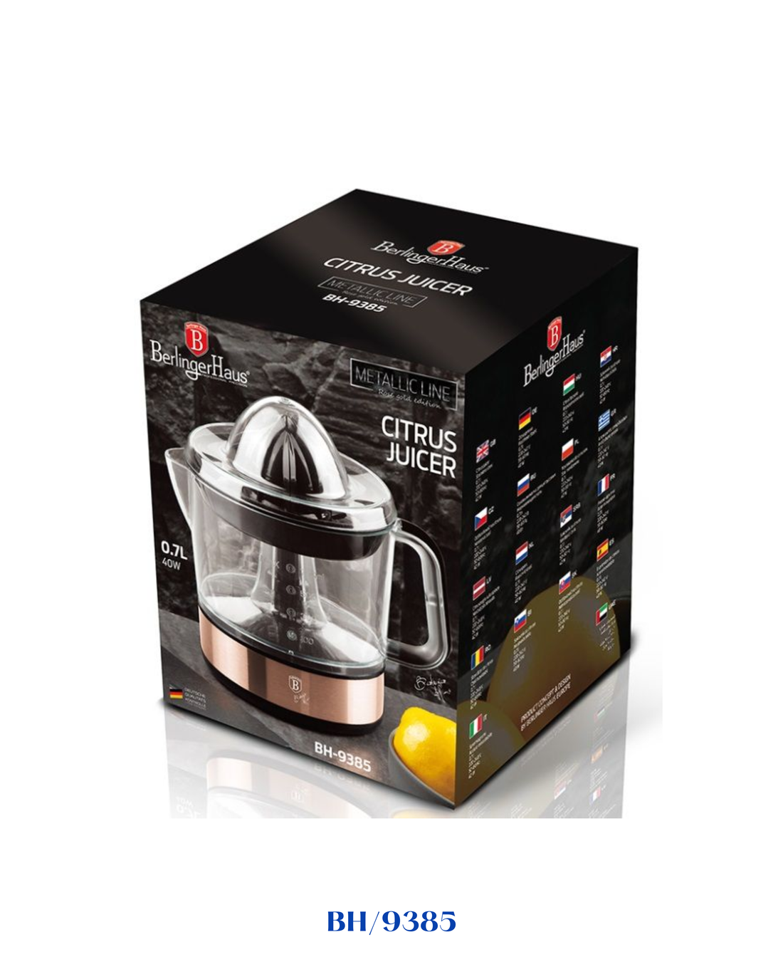 BERLINGER HAUS ELECTRIC CITRUS JUICER 40W 700 ML
