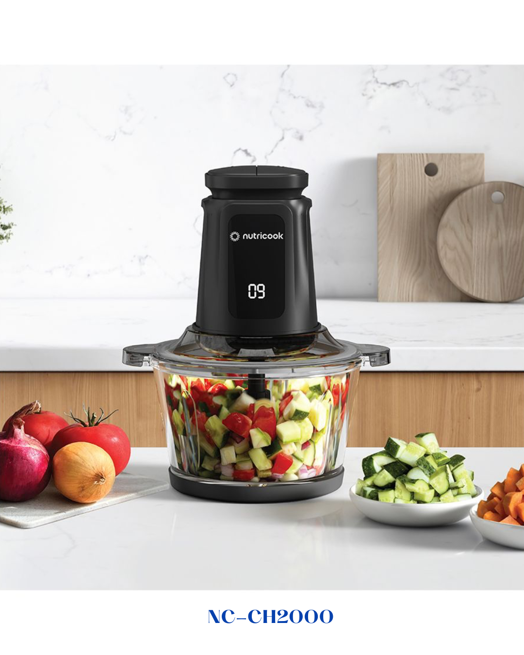 NUTRICOOK CHOPPI XXL FOOD CHOPPER 500W 2L