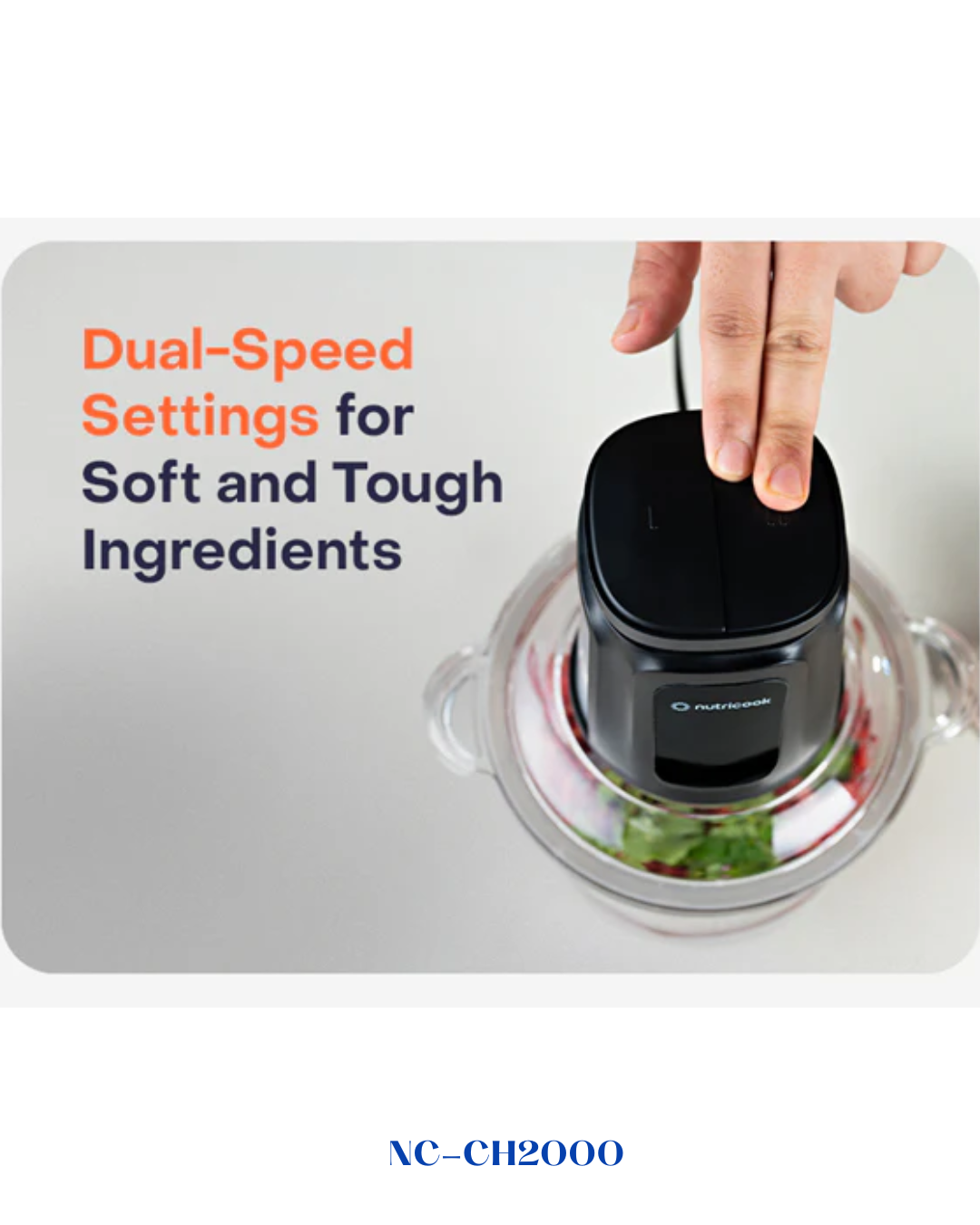 NUTRICOOK CHOPPI XXL FOOD CHOPPER 500W 2L