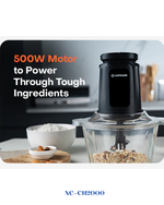 NUTRICOOK CHOPPI XXL FOOD CHOPPER 500W 2L