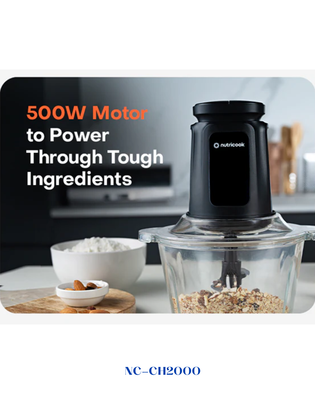 NUTRICOOK CHOPPI XXL FOOD CHOPPER 500W 2L