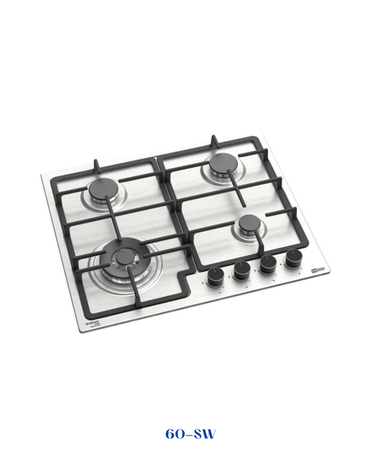 INSIDE BUILT-IN GAS HOB 4 BURNERS 60 CM INOX