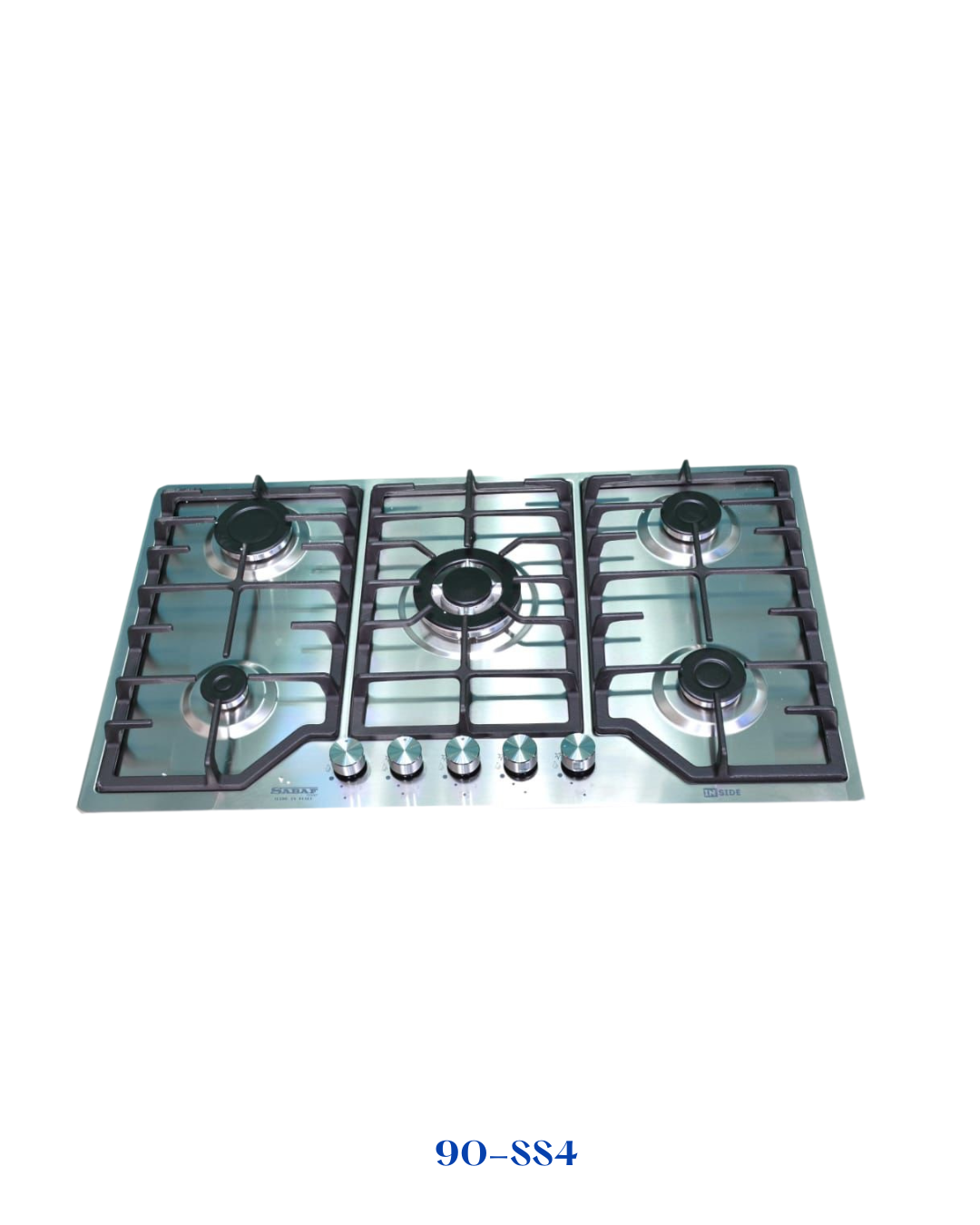 INSIDE BUILT-IN GAS HOB 5 BURNERS 90 CM INOX