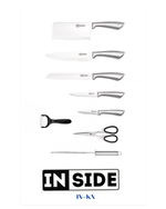 INSIDE PREMIUM KNIFE SET WITH STAND 8 PCS