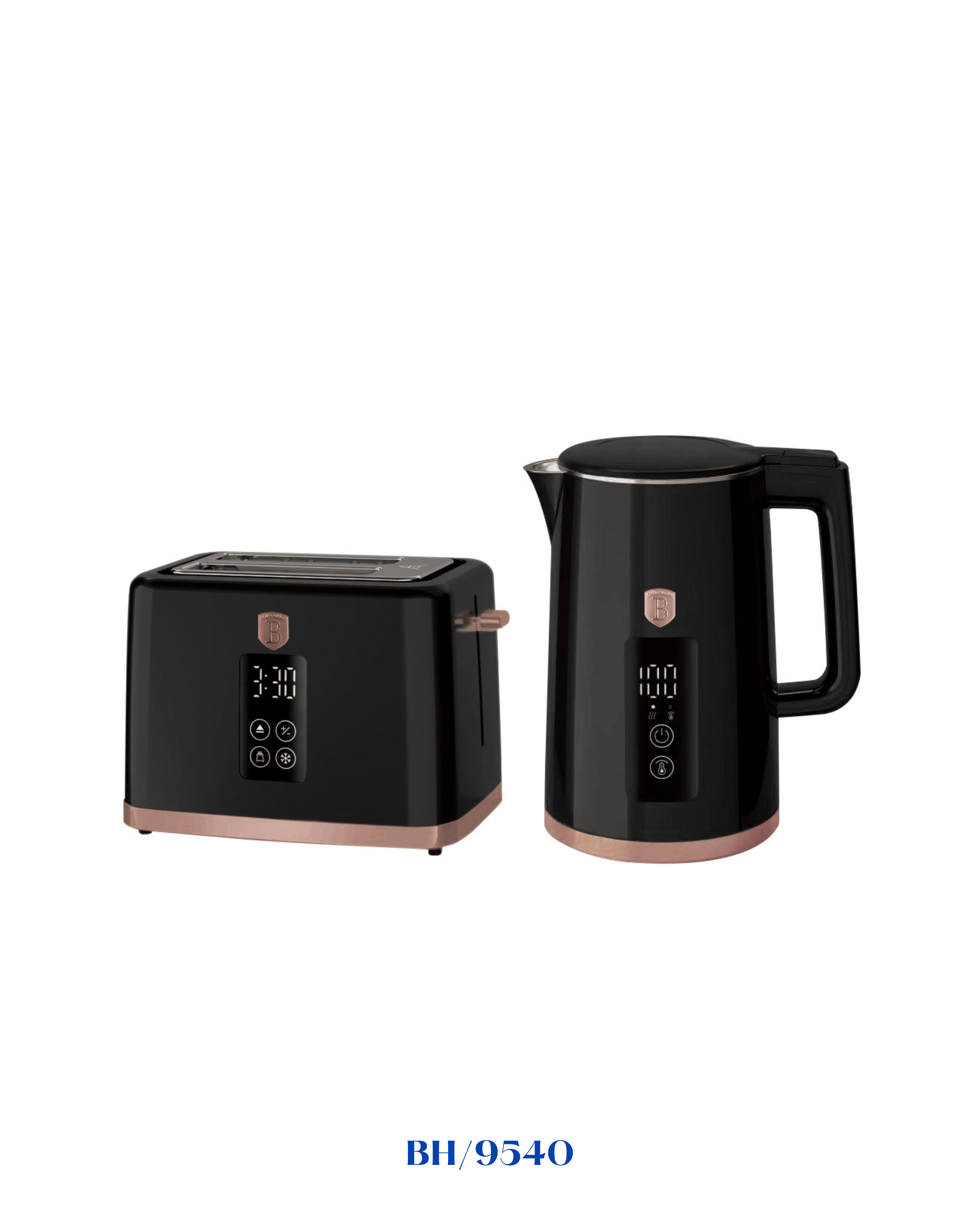 BERLINGER HAUS ELECTRIC KETTLE AND TOASTER SET 2200W 1.7L + 930W
