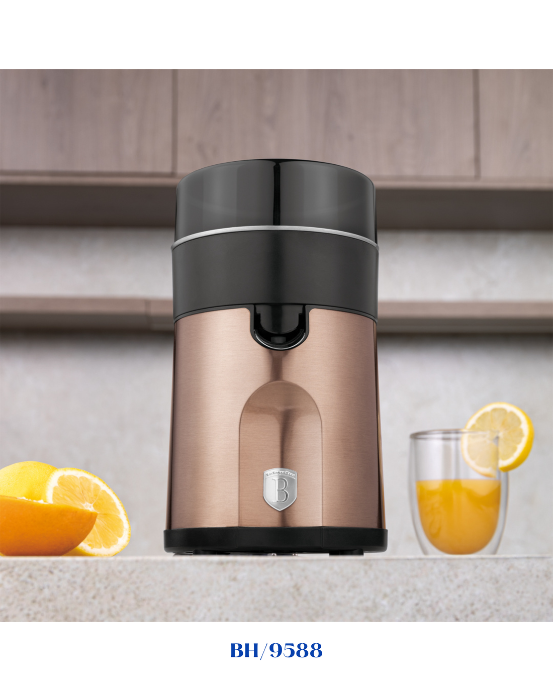 BERLINGER HAUS BLACK ROSE ELECTRIC CITRUS JUICER 85W 300ML