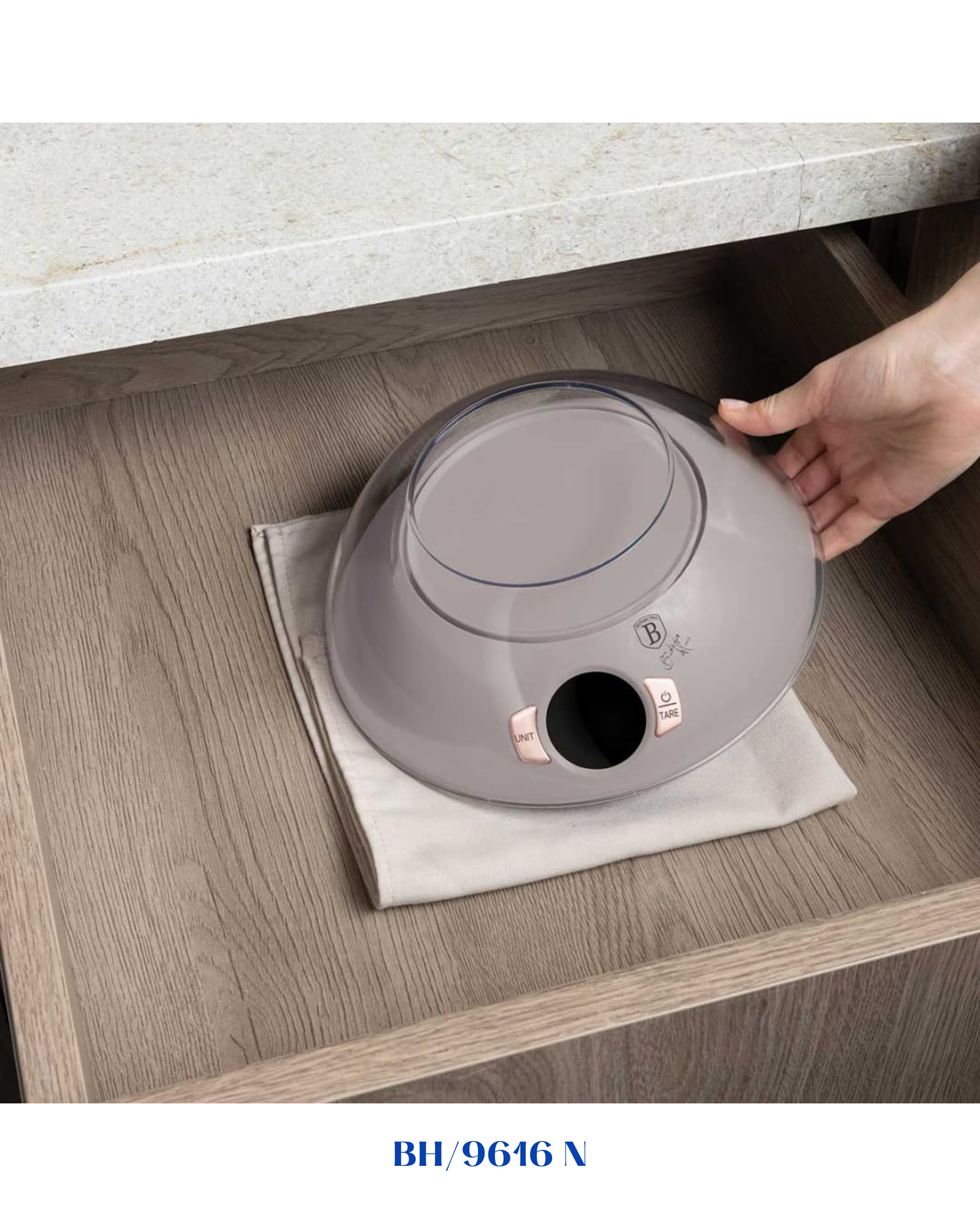 BERLINGER HAUS KITCHEN SCALE WITH BOWL 5KG