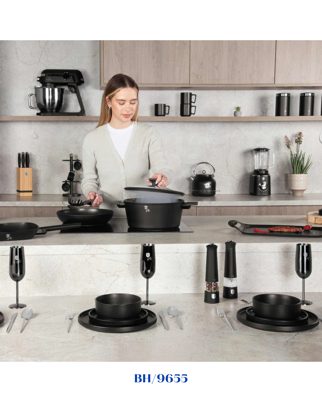 BERLINGER HAUS ELECTRIC PANCAKE MAKER BLACK