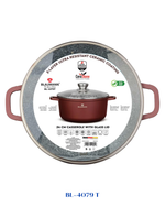 BLAUMANN CERA STONE CASSEROLE WITH LID 24CM 4.5L