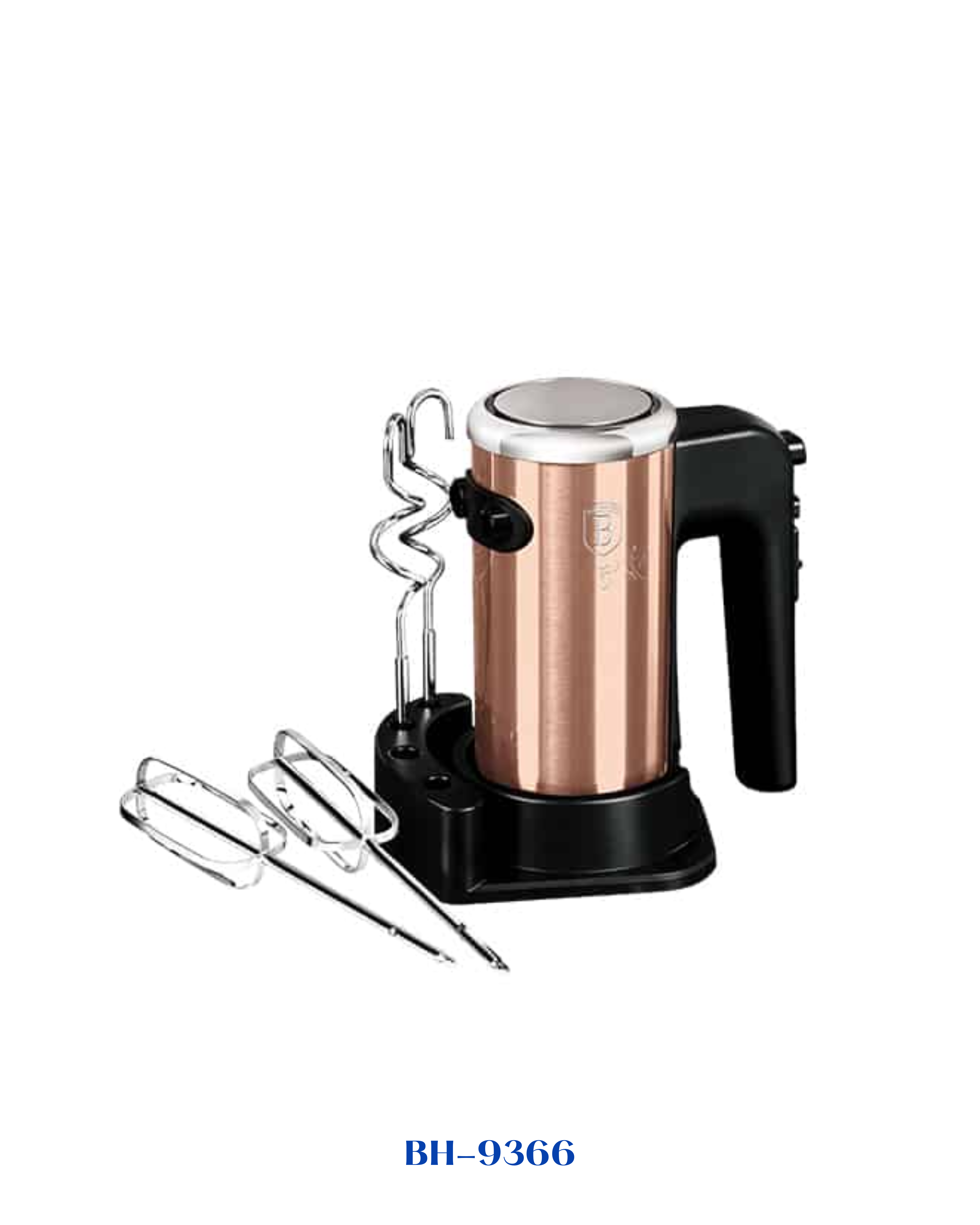 BERLINGER HAUS ROSE GOLD HAND MIXER WITH STAND 300W