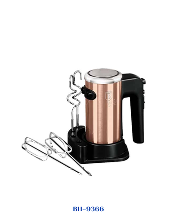 BERLINGER HAUS ROSE GOLD HAND MIXER WITH STAND 300W
