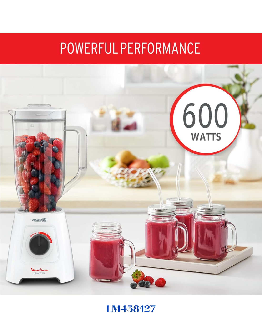 MOULINEX BLENDFORCE XXL BLENDER 600W 2.8L