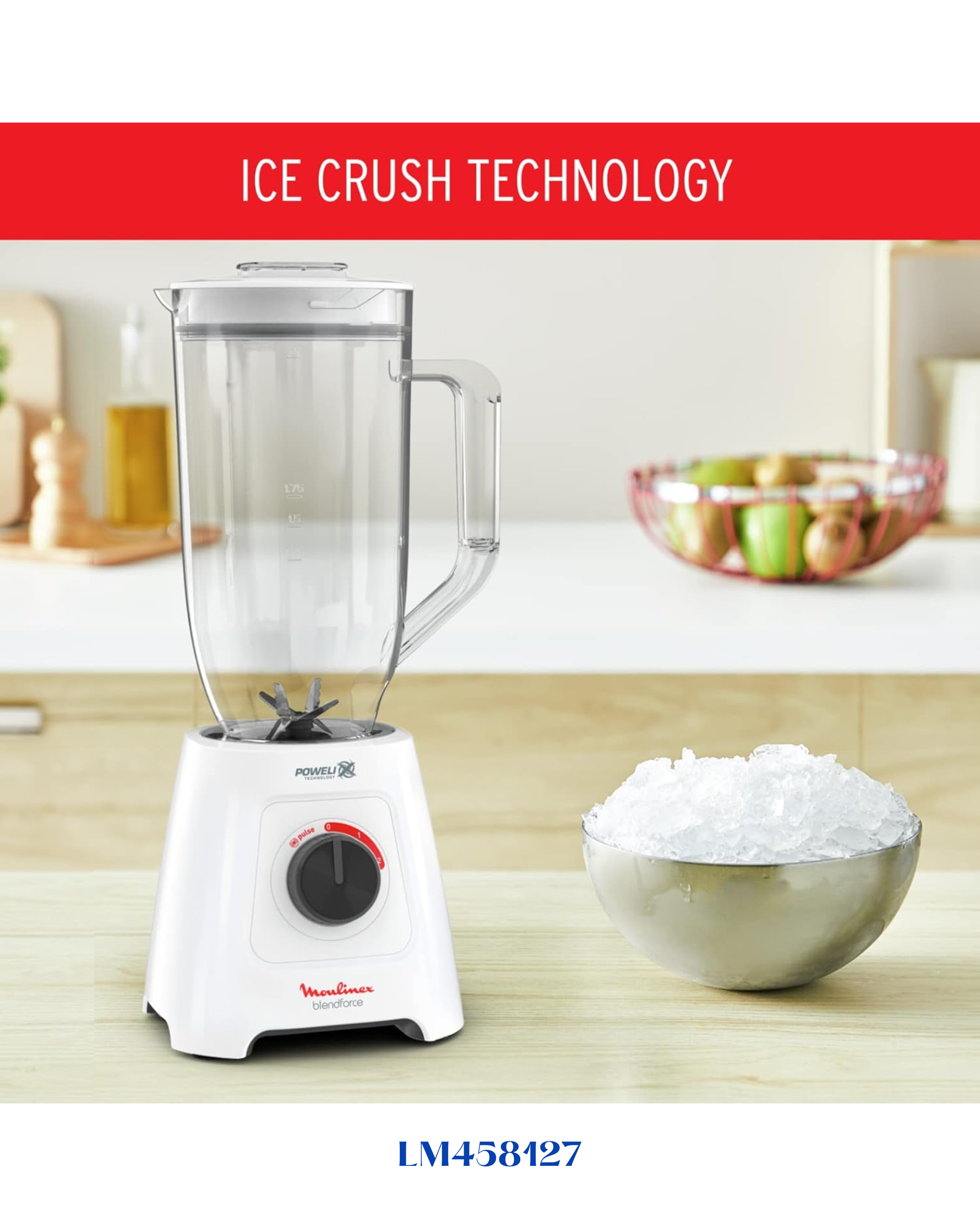 MOULINEX BLENDFORCE XXL BLENDER 600W 2.8L