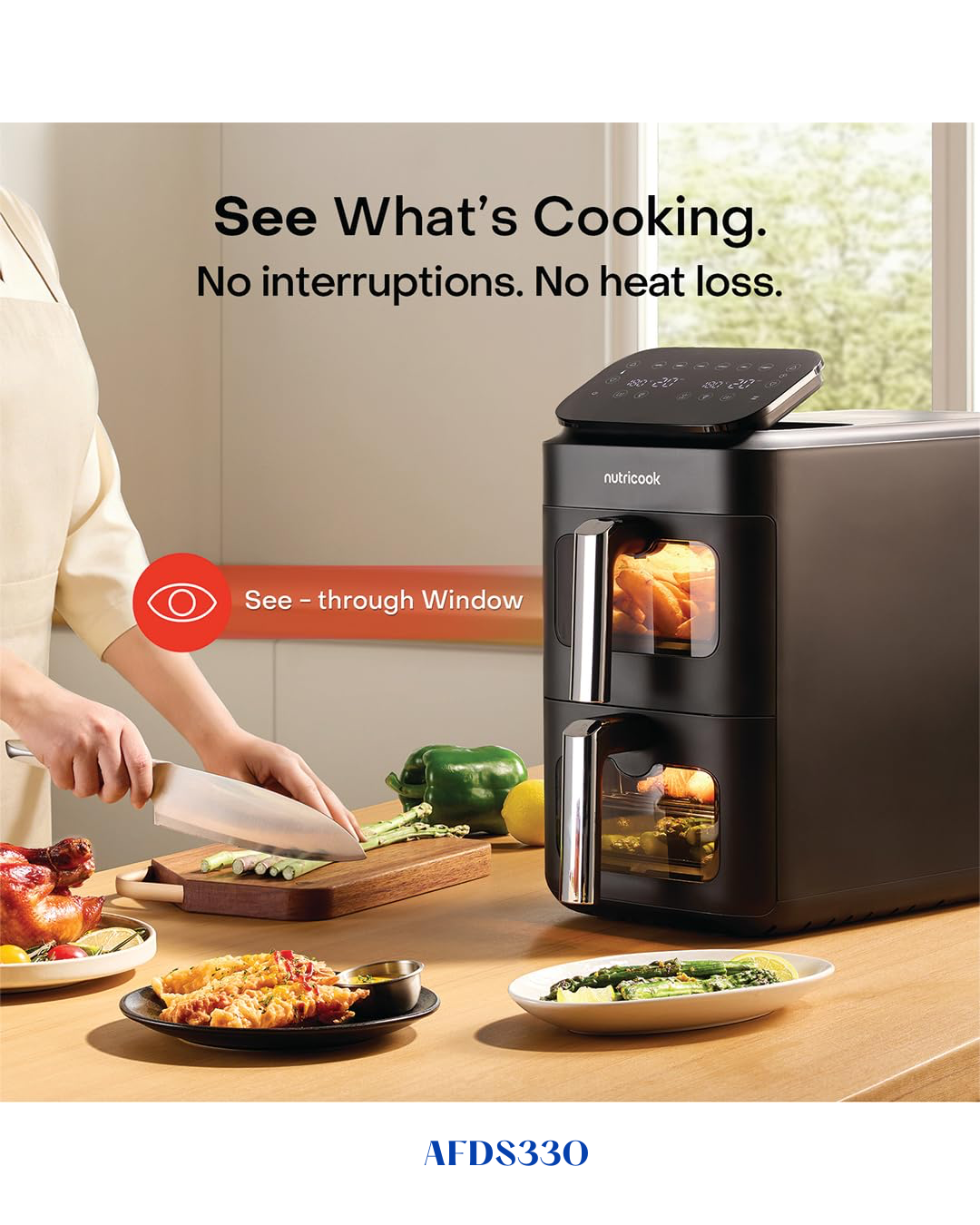 NUTRICOOK DUOSTACK AIR FRYER PRO 2700W 9.6L