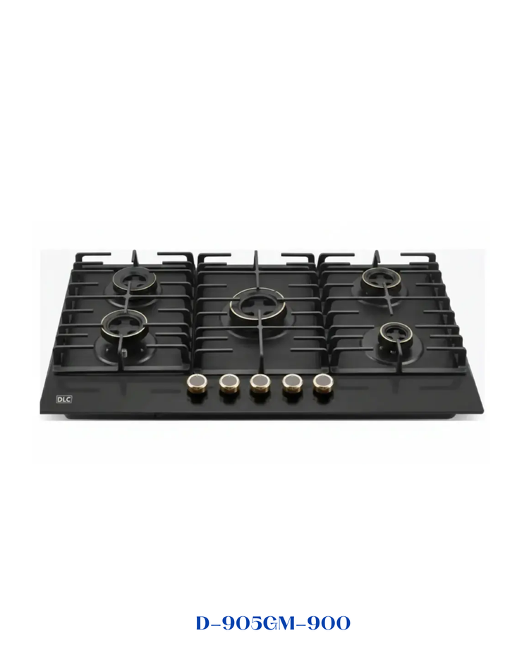 DLC BUILT-IN GAS HOB 5 BURNERS 90CM