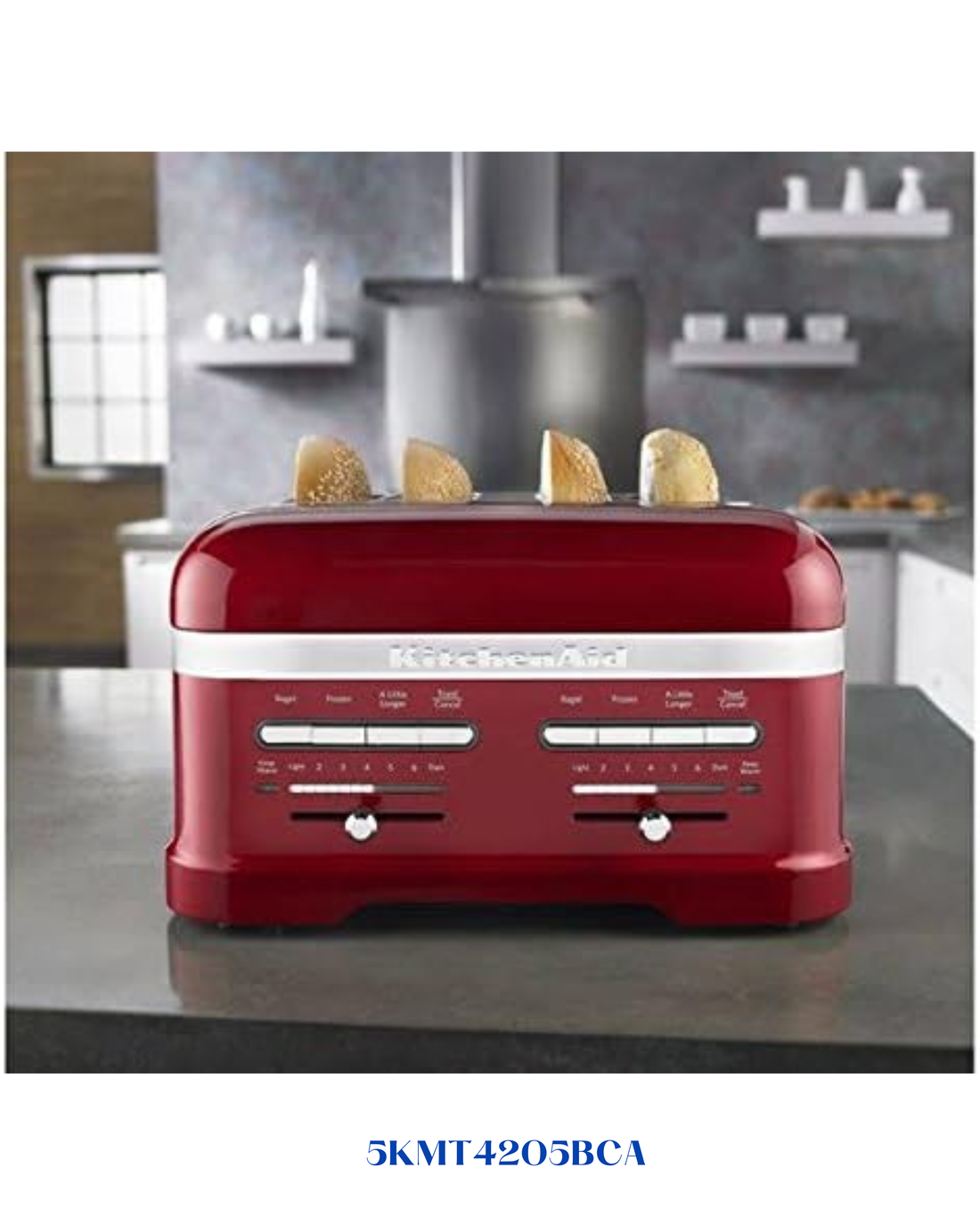 KITCHENAID ARTISAN 4-SLICE TOASTER CANDY APPLE 2500W