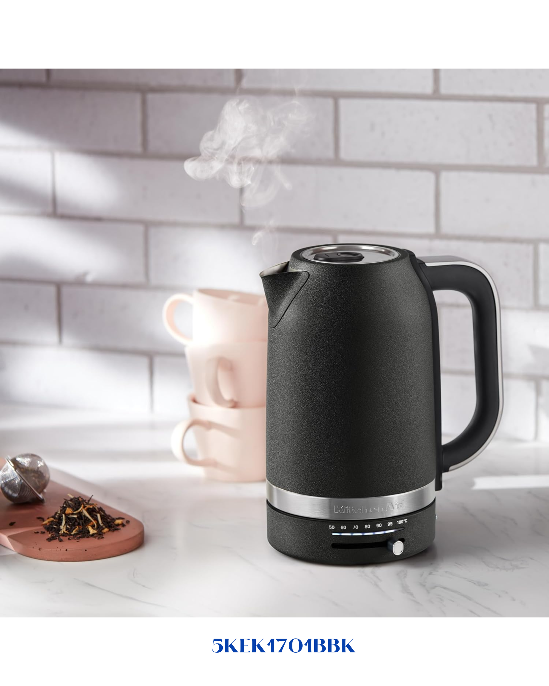 KitchenAid Variable Temperature Kettle 1.7L 3000W – Black